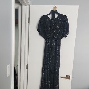 Elegant Black Sequin Jumpsuit